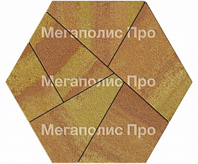 Тротуарная плитка Выбор Оригами Б.4.Фсм.8 80 мм Листопад Гранит Каир