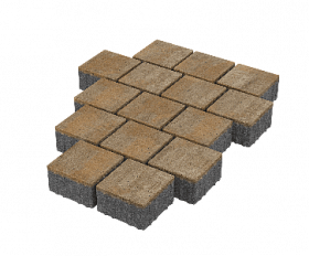 Тротуарная плитка Stellard Квадрат 150x150x80 мм Голден