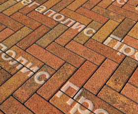 Тротуарная плитка Выбор Паркет Б.4.П.6 Листопад Гранит Арабская ночь