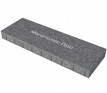 Пошаговая плита для дорожек 900х300х80 мм Террацо черный