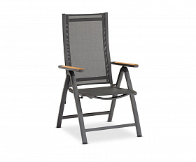 Комплект обеденной мебели Timra AL-R Brafritid антрацит/черный, алюминий