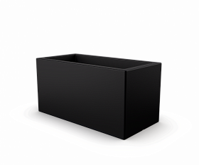 Кашпо Berkano Cubric 80x40 Coal Black