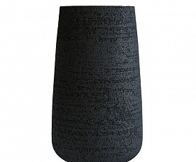 Кашпо Concretika Cone D36 H75 Erosia Black