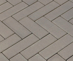 Тротуарная плитка 342 механический завод Паркет 240x80x60мм Серый