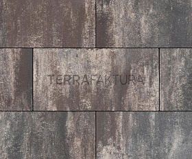 Тротуарная плитка Terrafaktura Ларго  60 мм Темный пласт