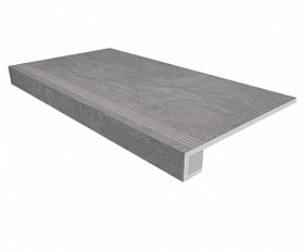 Комплект Керамогранитная ступень Estima SR01 33x120 см с бортиком + Подступенок 14,5х120 см