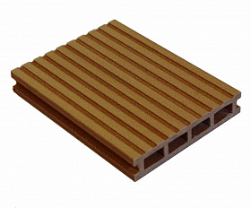 Террасная доска MasterDeck Light 140мм*24мм широкий вельвет, цвет Орегон