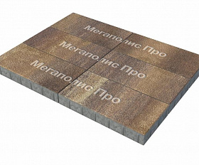 Тротуарная плитка Выбор Прямоугольник Б.5.П.10 600х300х100 мм Листопад Гранит Мокко