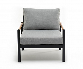 Кресло из алюминия MAYA темный графит Joygarden