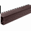 Столб ограждения Экодэк Спирит 120х120 мм, цвет Шоколад