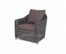 Кресло Кон Панна 4SIS из искусственного ротанга, цвет графит