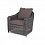 Кресло Кон Панна 4SIS из искусственного ротанга, цвет графит