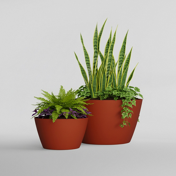 Кашпо Concretika Боул D80H45 Терракота 110 252 фото 5