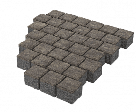 Тротуарная плитка Stellard Квадрат 100х100х60 мм Гавана