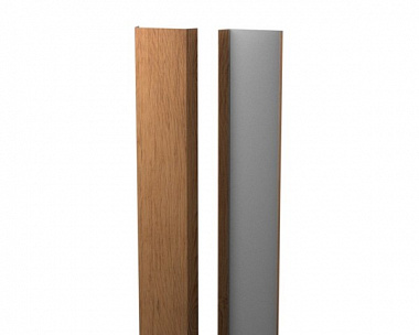 Планка декоративная (нащельник) Металлопрофиль Pekin PrintArt LightWalNut (светлый орех)