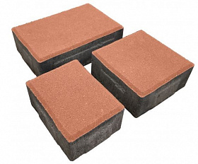 Тротуарная плитка Лидер 40 Старый Город 60 мм Оранжевый