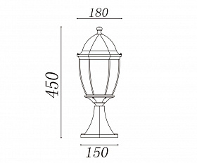 Уличный светильник De Markt Фабур 804040301