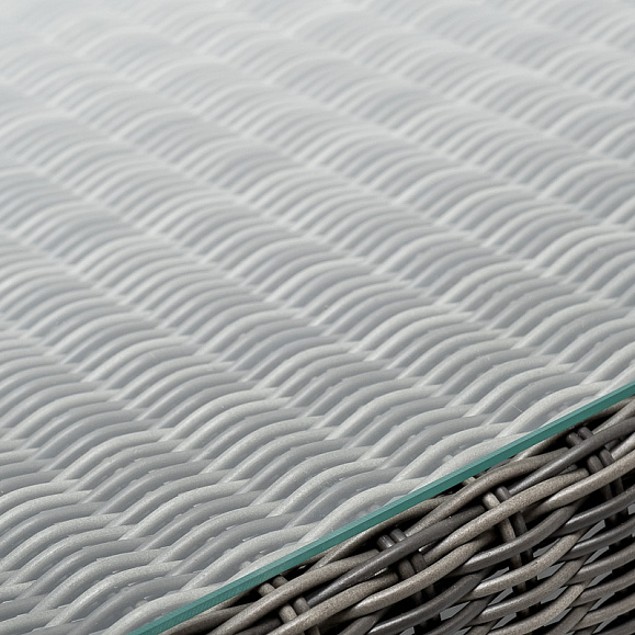 Боно журнальный столик из искусственного ротанга, цвет графит фото 6