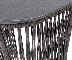 Лугано журнальный стол 76х76 H55 см из HPL, цвет серый гранит