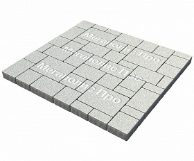 Тротуарная плитка Выбор Мюнхен Б.2. Фсм.6 60 мм Стоунмикс Белый