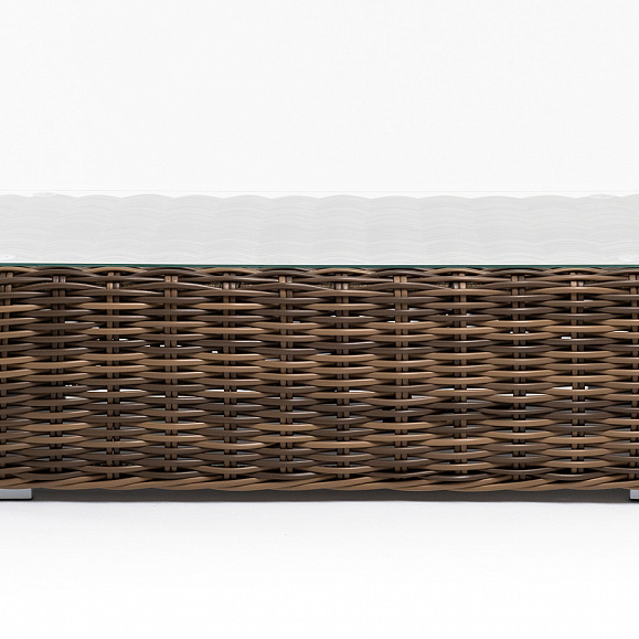 Палермо журнальный столик из искусственного ротанга, цвет соломенный фото 2