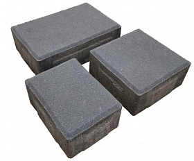 Тротуарная плитка Лидер 40 Старый Город 60 мм Серый