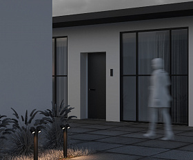 Ландшафтный светильник Wall Street Maytoni O010FL-02B цвет Черный