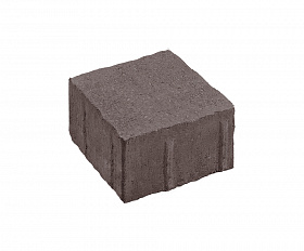 Тротуарная плитка Нобетек квадрат Антик 3К8Ф 140x140x80 мм коричневая