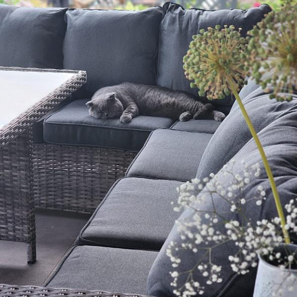 Комплект мебели Zorro Plus Royal Family из искусственного ротанга, цвет серый фото 11