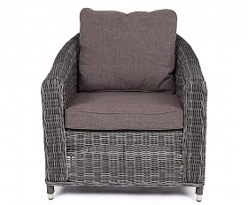 Кресло Кон Панна 4SIS из искусственного ротанга, цвет графит