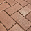 Тротуарная плитка Koldiz Брусчатка 70 мм Моно Бордовый