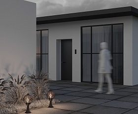 Ландшафтный светильник Via Maytoni O024FL-01G цвет Золото Антик