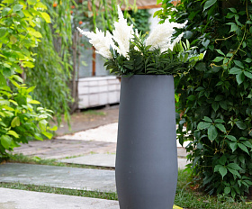 Кашпо TERRAFAKTURA Альто D24(27)х50 Маренго