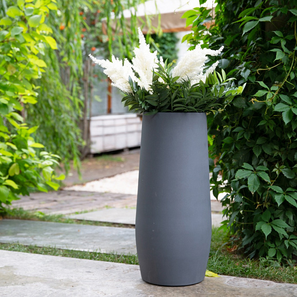 Кашпо TERRAFAKTURA Альто D24(27)х50 Маренго фото 4