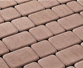 Тротуарная плитка 342 механический завод Классика 60 мм Капучино
