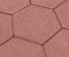 Тротуарная плитка Выбор Соты - Б.3.Ш.6 60 мм Гранит Красный