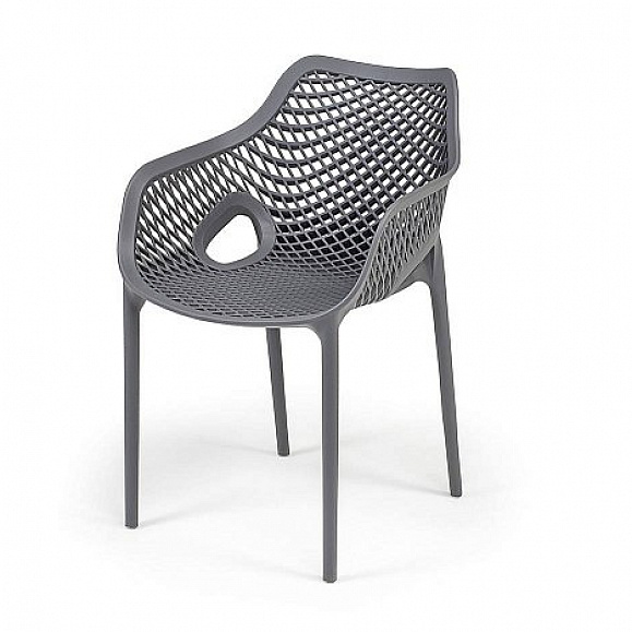 Стул Беллини 4SIS пластиковый, цвет темно-серый фото 1