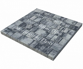 Тротуарная плитка Выбор Старый город Листопад 1Ф.6 60 мм. Антрацит Гранит