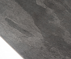 Каффе обеденный стол из HPL 140х70см, цвет серый гранит, подстолье двойное черное