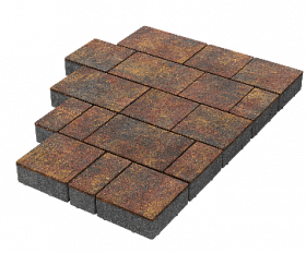 Тротуарная плитка Stellard Новый город 40 мм Закат