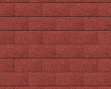 Тротуарная плитка Steinrus Прямоугольник Лайн 200х100х40 мм Красный Native