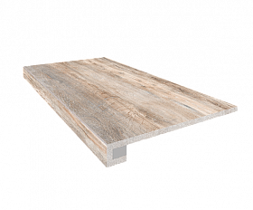 Комплект Керамогранитная ступень Estima BG00 33x120 см с бортиком + Подступенок 14,5х120 см