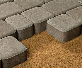 Тротуарная плитка 342 механический завод Классика 60 мм Серый