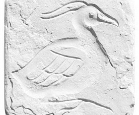 Вставка "Птицы" №3, цвет Белый