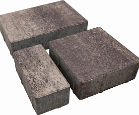 Тротуарная плитка Лидер 40 Провинция Color Mix 60 мм Опал