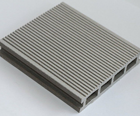 Террасная доска MasterDeck Classic 140мм*26мм узкий + широкий вельвет, цвет Серый