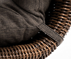 Плетеное кресло Толедо 4SIS из искусственного ротанга, цвет коричневый