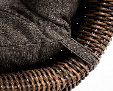 Плетеное кресло Толедо 4SIS из искусственного ротанга, цвет коричневый