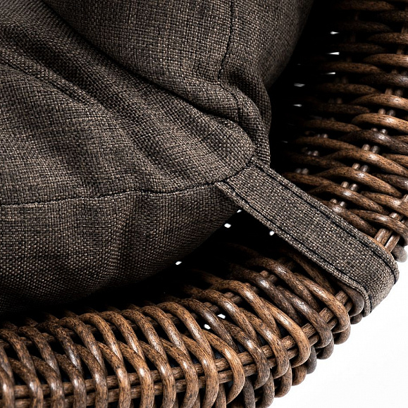 Плетеное кресло Толедо 4SIS из искусственного ротанга, цвет коричневый фото 2