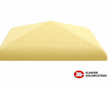 Колпак для забора ZG-Clinker 570*570 (510*510) Желтый